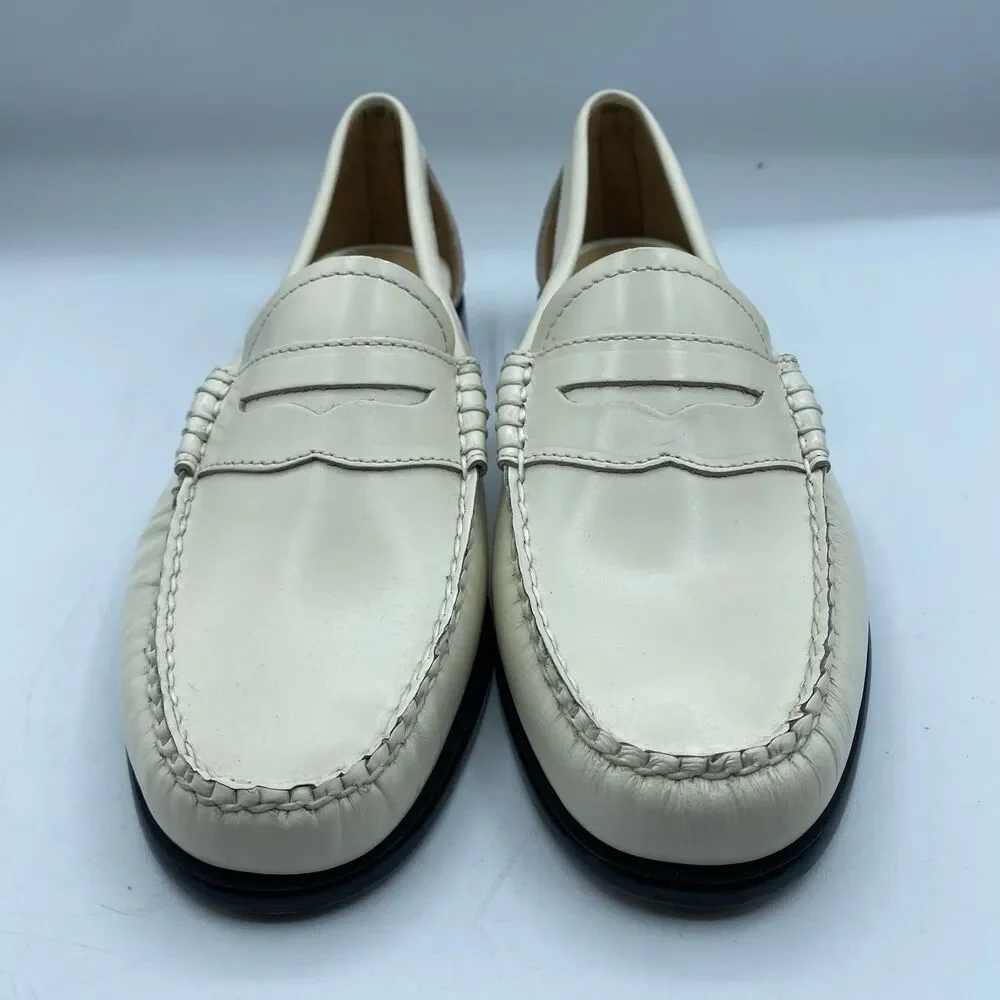 GH Bass & Co Weejuns Summer Whitney Shoes Womens 8 M Loafer Beige Boho NWOB